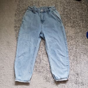 Zara paper bag jeans